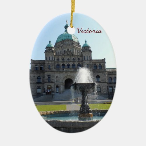 Victoria BC Canada Ceramic Ornament