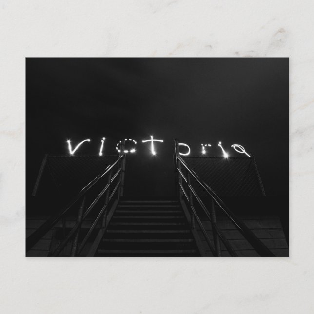 Victoria BC Light Painting Postcard (Front)