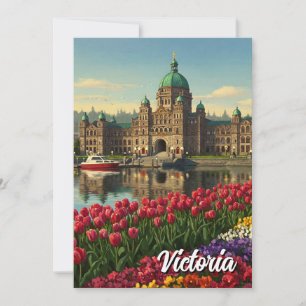 Victoria British Columbia Canada Travel Holiday Card