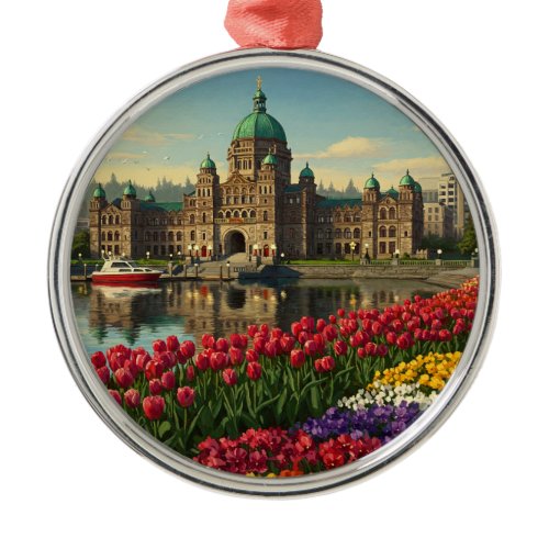 Victoria British Columbia Canada Travel Metal Ornament