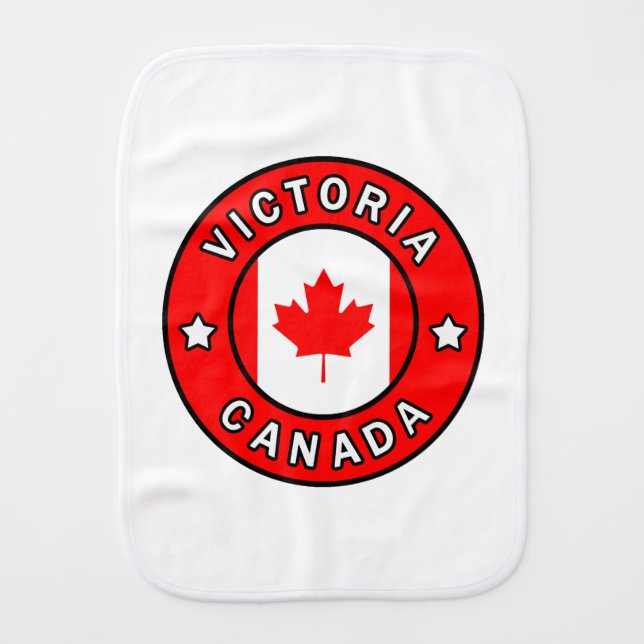 Victoria Canada Baby Burp Cloth (Front)