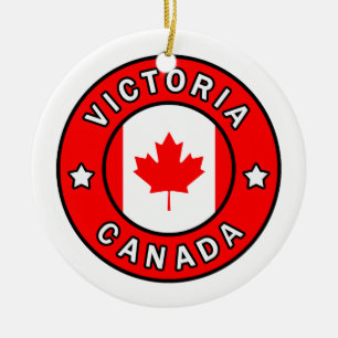Victoria Canada Ceramic Ornament