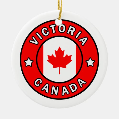 Victoria Canada Ceramic Ornament