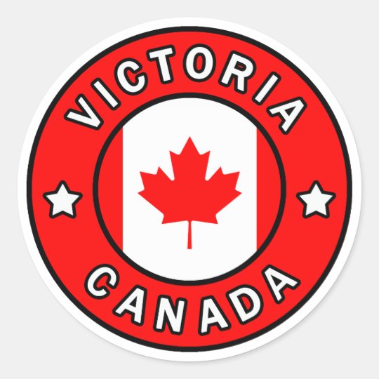 Victoria Canada Classic Round Sticker