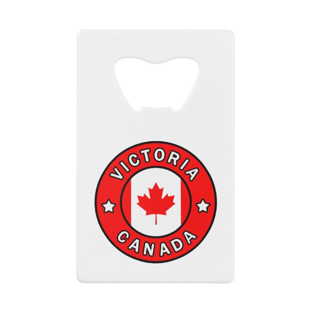 Victoria Canada Credit Card Bottle Opener (Front)