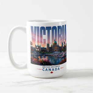 Victoria Canada Harbor Garden Travel Coffee Mug