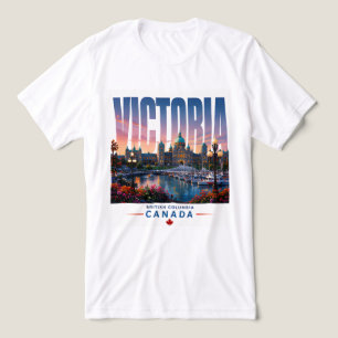 Victoria Canada Harbor Garden Travel Tri-Blend Shirt