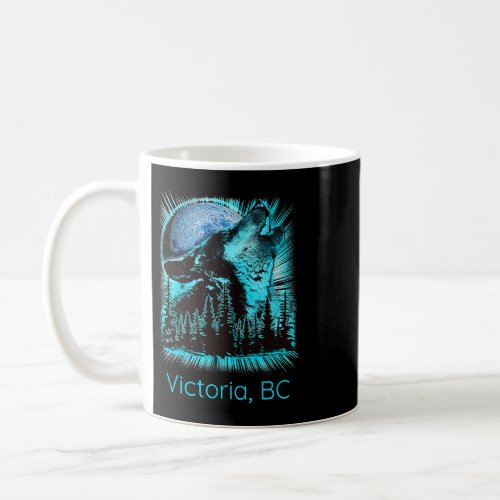 Victoria Canada Howling Wolf Moon Forest Nature Lo Coffee Mug