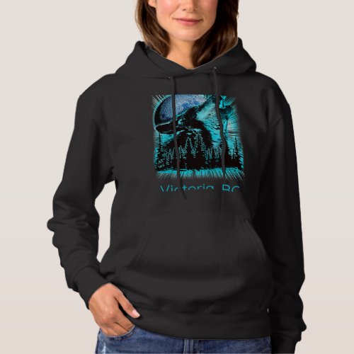 Victoria Canada Howling Wolf Moon Forest Nature Lo Hoodie