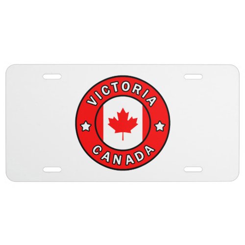 Victoria Canada License Plate