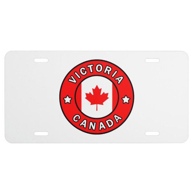 Victoria Canada License Plate (Front)