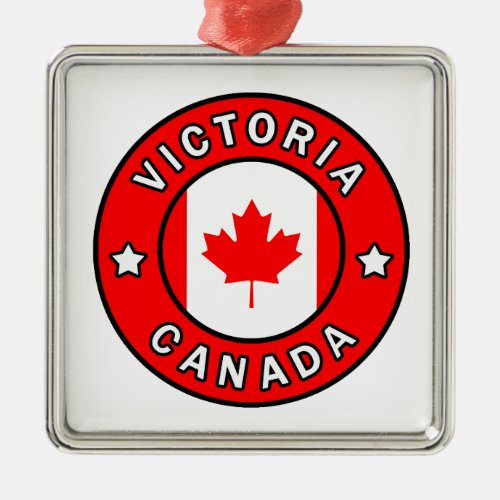 Victoria Canada Metal Ornament
