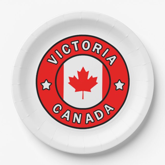 Victoria Canada Paper Plates (Front)