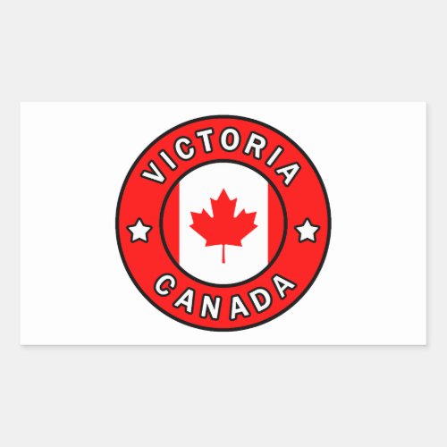 Victoria Canada Rectangular Sticker
