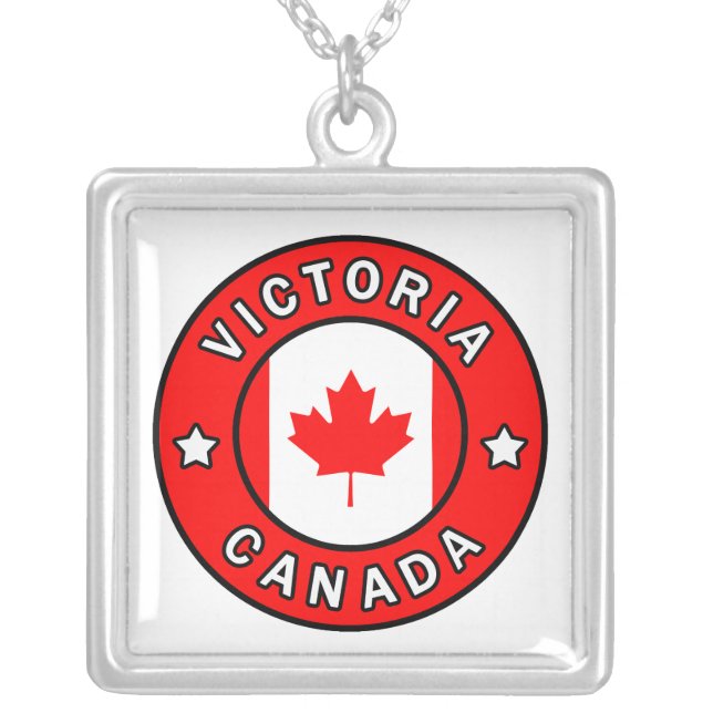 Victoria Canada Silver Plated Necklace (Front)
