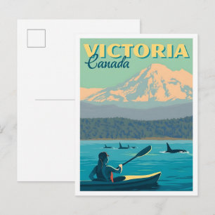 Victoria Canada Vintage Travel Postcard