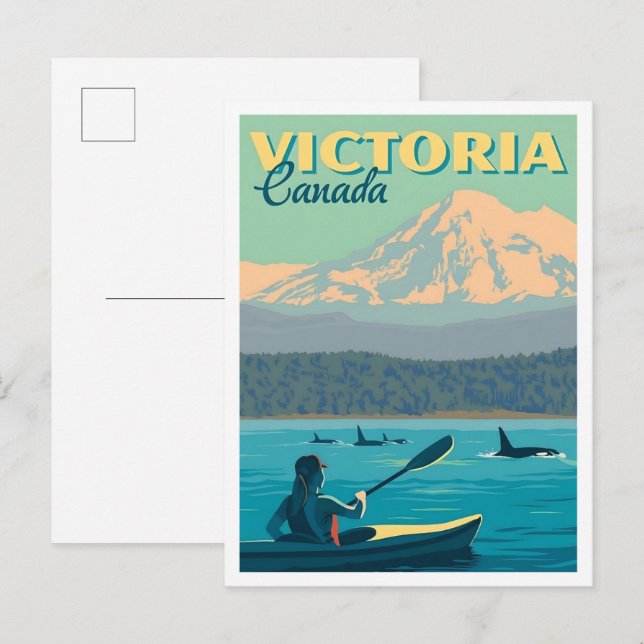 Victoria Canada Vintage Travel  Postcard (Front/Back)