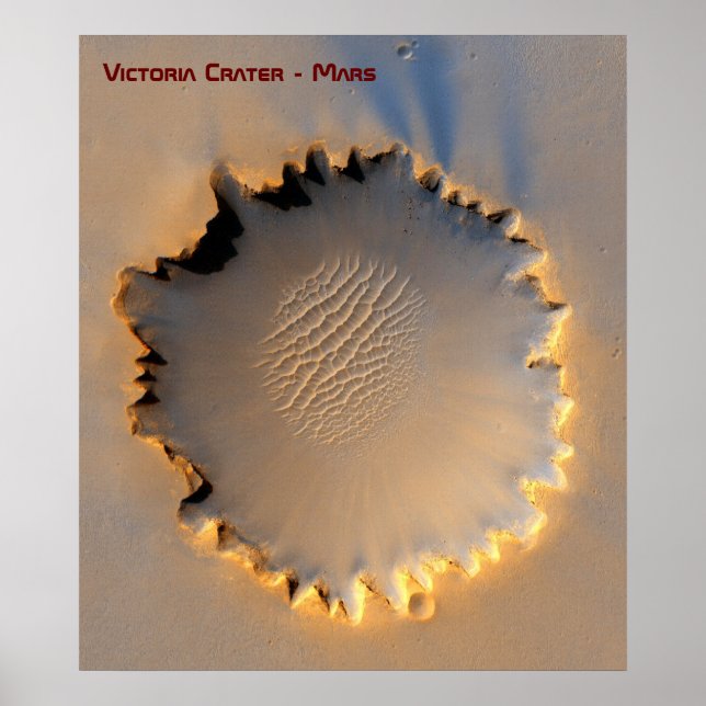 Victoria Crater - Meridiani Planum - Mars Poster (Front)