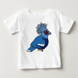 Victoria Crowned Pigeon Baby Fine Jersey T-Shirt