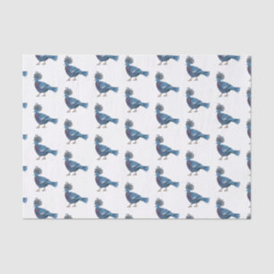 Victoria crowned pigeon bird cartoon illustration tissue paper