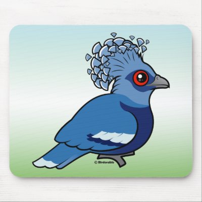 Victoria Crowned Pigeon Mouse Pad