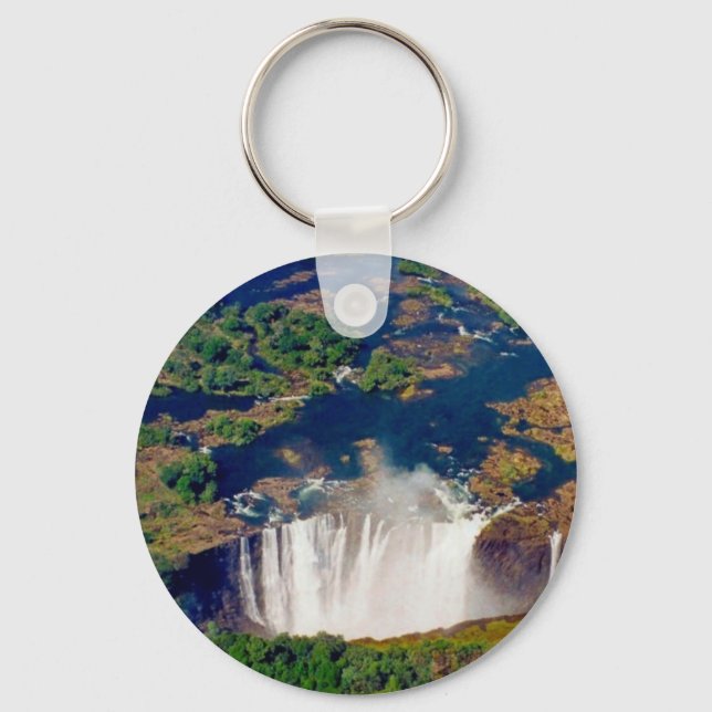 victoria falls aerial keychain (Front)