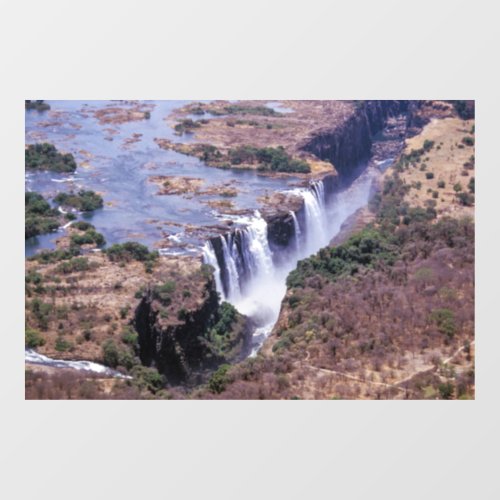 Victoria Falls aerial view _ Zimbabwe Africa Window Cling