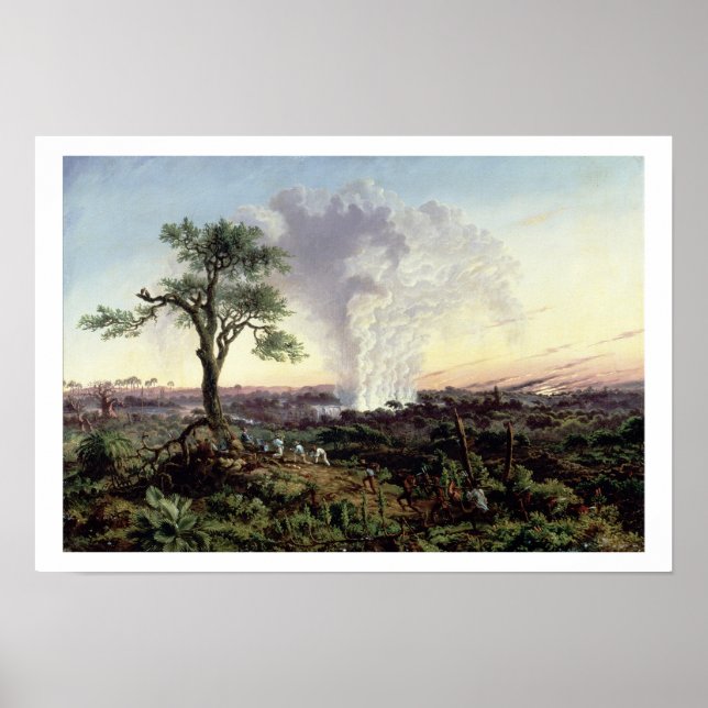 Victoria Falls at Sunrise, with 'The Smoke', or 'S Poster (Front)