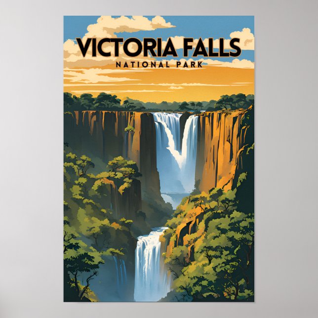 Victoria Falls National Park Traveler Poster (Front)
