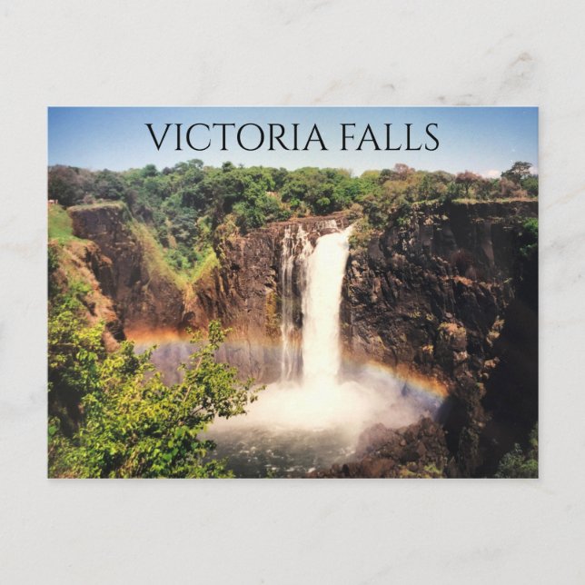 victoria falls rainbow postcard (Front)