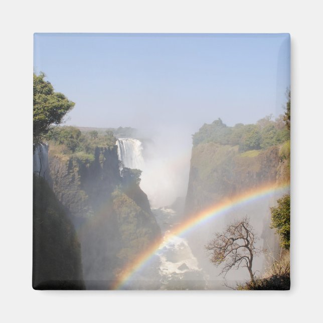 Victoria Falls Rainbow Waterfall Magnet (Front)