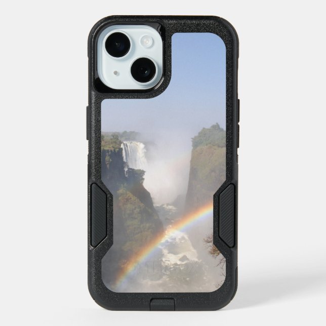Victoria Falls Rainbow Waterfall Otterbox iPhone Case (Back)