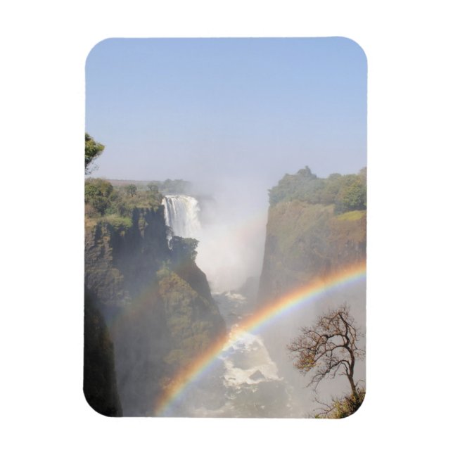 Victoria Falls Rainbow Waterfall Photo Magnet (Vertical)