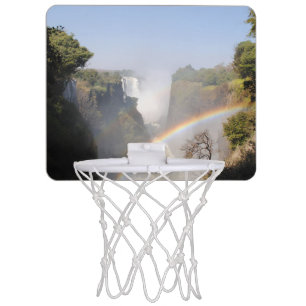 Victoria Falls Rainbow Waterfall Photo Mini Basketball Hoop