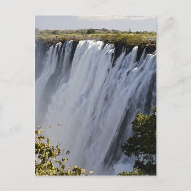 Victoria Falls, Zambesi River, Zambia. Postcard (Front)