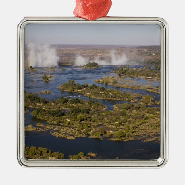 Victoria Falls, Zambesi River, Zambia - Zimbabwe 2 Metal Ornament (Front)