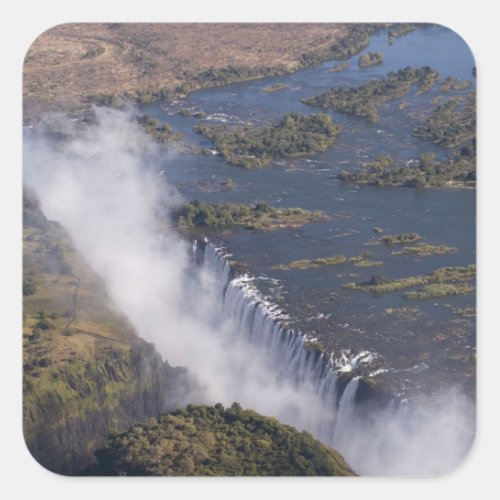 Victoria Falls Zambesi River Zambia _ Zimbabwe Square Sticker