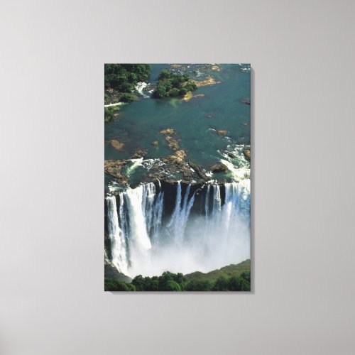 Victoria Falls Zambia to Zimbabwe border The Canvas Print