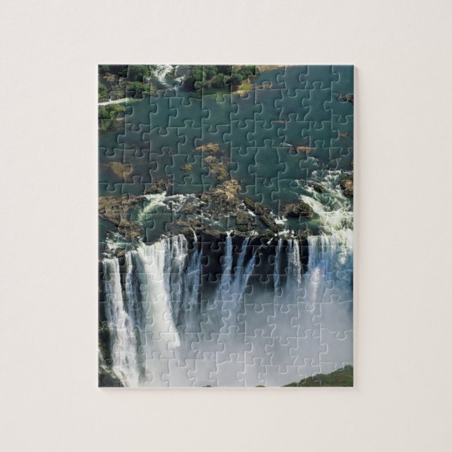 Victoria Falls, Zambia to Zimbabwe border. The Jigsaw Puzzle (Vertical)