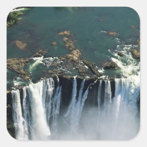 Victoria Falls Zambia to Zimbabwe border The Square Sticker