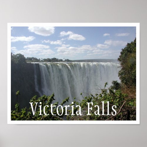 Victoria Falls Zambia Zimbabwe Poster