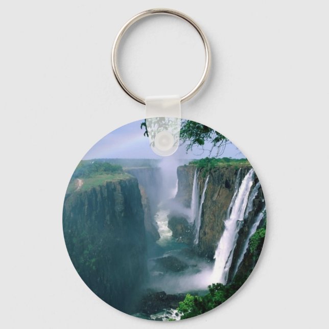 victoria falls, zimbabwe keychain (Front)