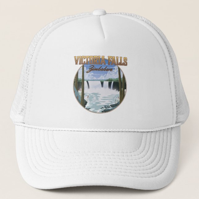 Victoria falls Zimbabwe Trucker Hat (Front)