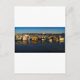Victoria floating houses 3 postcard