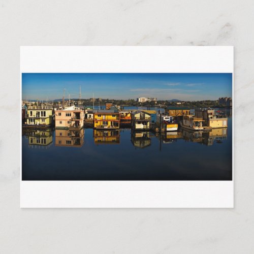 Victoria floating houses 3 postcard