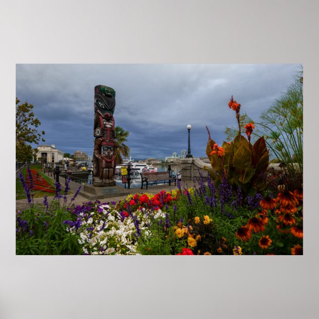 Victoria Harbor, British Columbia, Vancouver Isla Poster (Front)