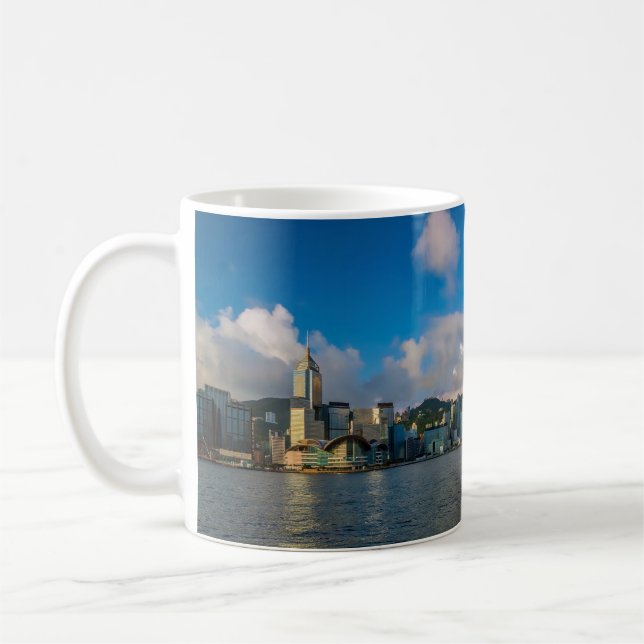Victoria Harbor & Hong Kong Skyline Coffee Mug (Left)