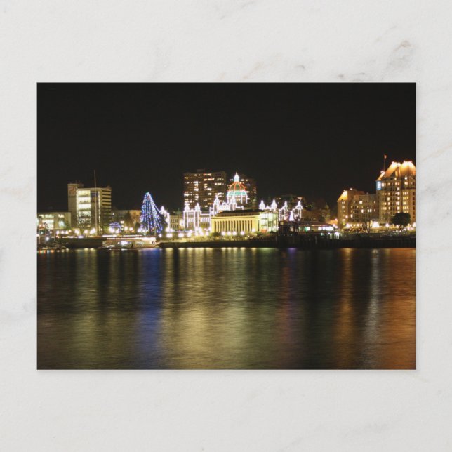Victoria Harbour Lights Postcard (Front)