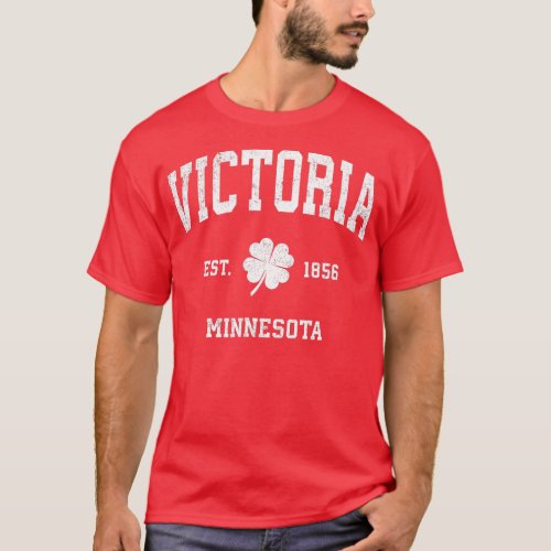 Victoria Minnesota Vintage Shamrock Sports  T_Shirt