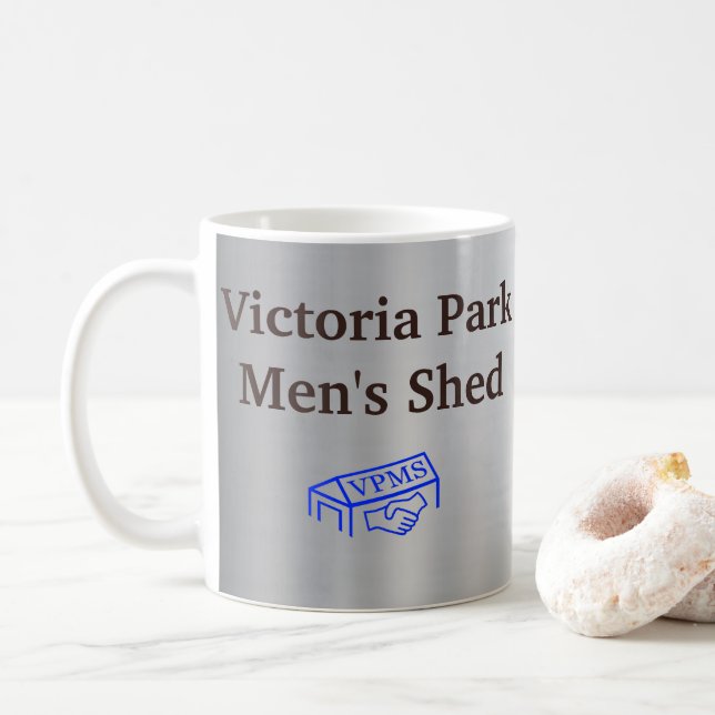 Victoria Park Men's Shed Mug (With Donut)